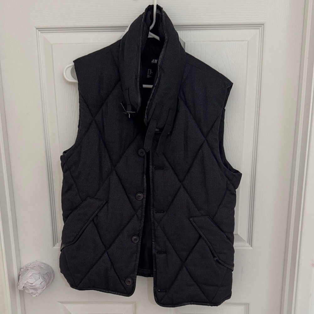 H&M Dark Gray Quilted Vest